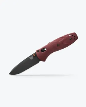 Benchmade - Mini Barrage 585 Knife, Drop-Point Blade, Redstone Richlite Handle (585BK-04)