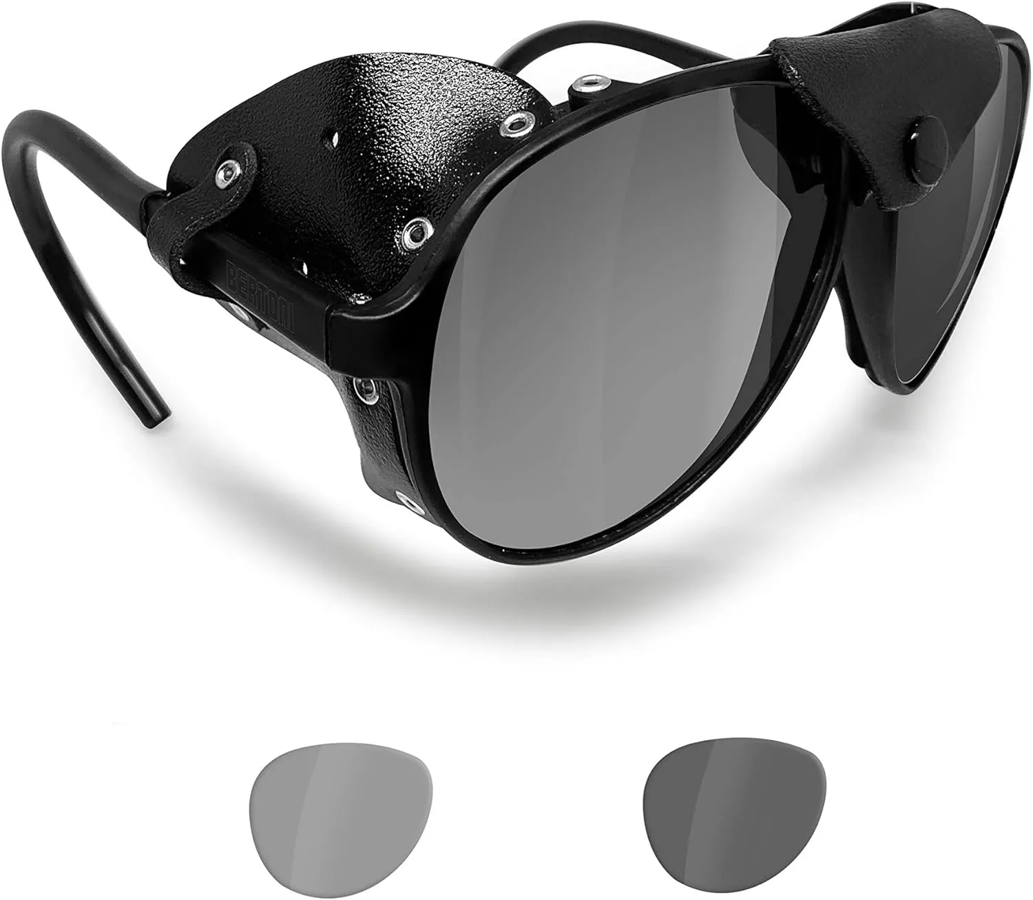 Bertoni Glacier Polarized Sunglasses for Mountain Hiking Trekking Ski mod ALPS Italy