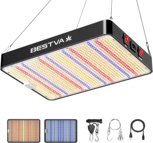 BESTVA 2025 Upgrade DC2000 Led Grow Light with High Yield Diodes Full Spectrum LED Grow Lights for Indoor Plants Greenhouse Veg Bloom Light Hydroponic Grow Lamp