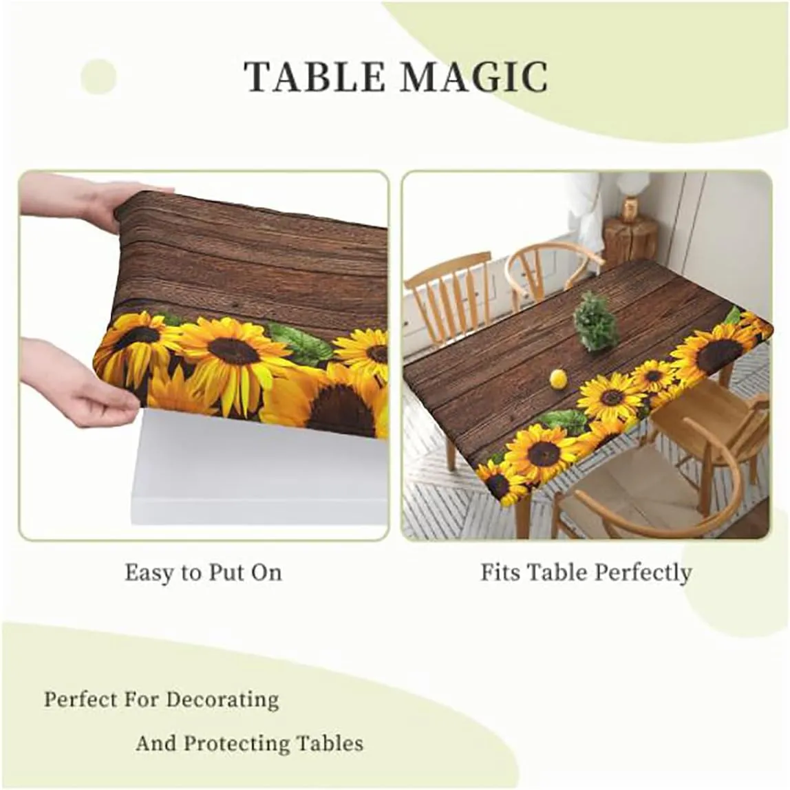 Black and Blue Fitted Tablecloth for Rectangle Table Swimming Ocean Cartoon Folding Table Cover Rectangle Polyester ?Tablecloth for Picnic Party Animal Fits up 4 Foot Tables