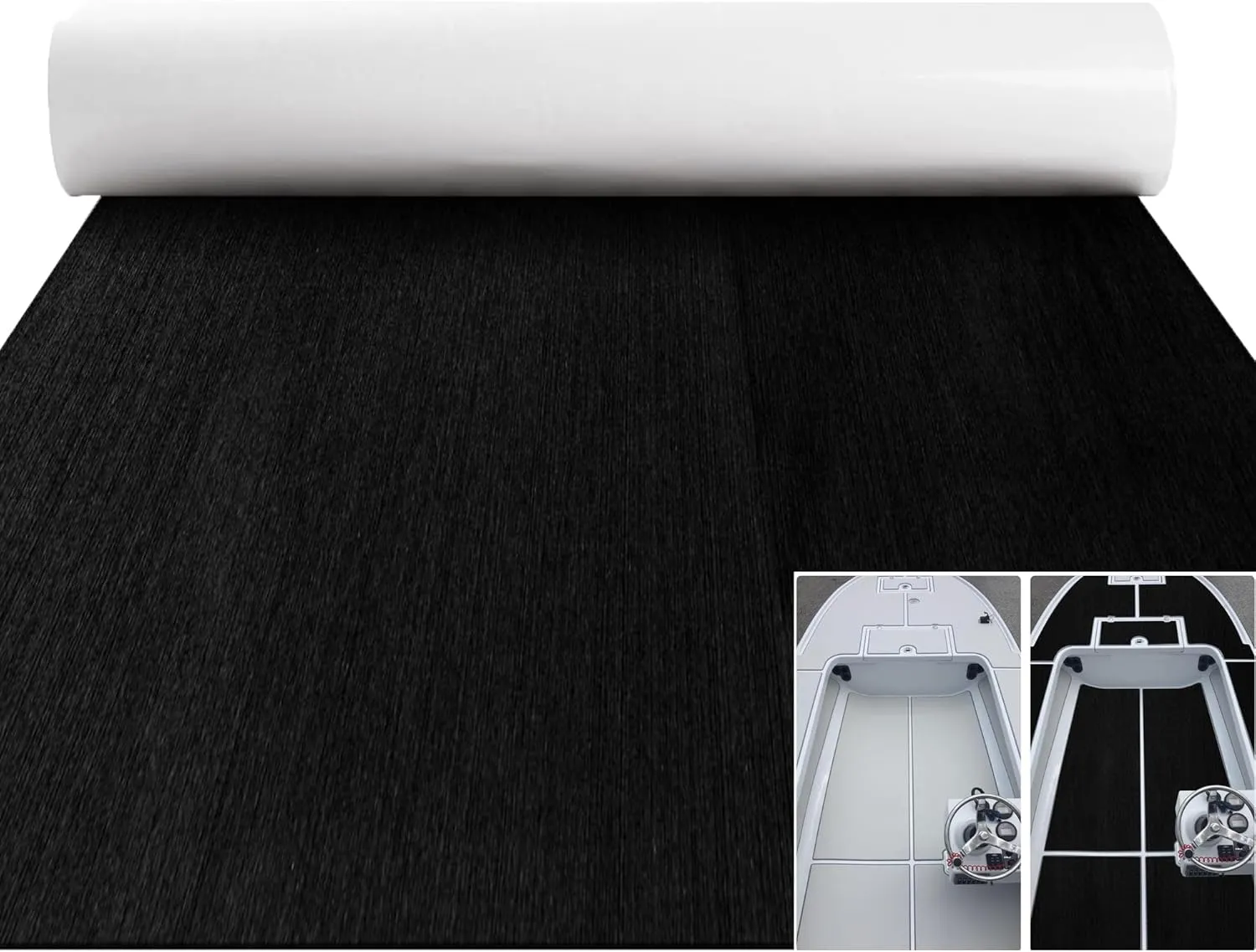 Boat Flooring EVA Foam Deck Sheet Non Slip Marine Boat Deck Carpet Self Adhesive Comfort Floor Mats for Boat Motor Boat RV Yacht Kayak Golf Cart Indoor 94.5x35