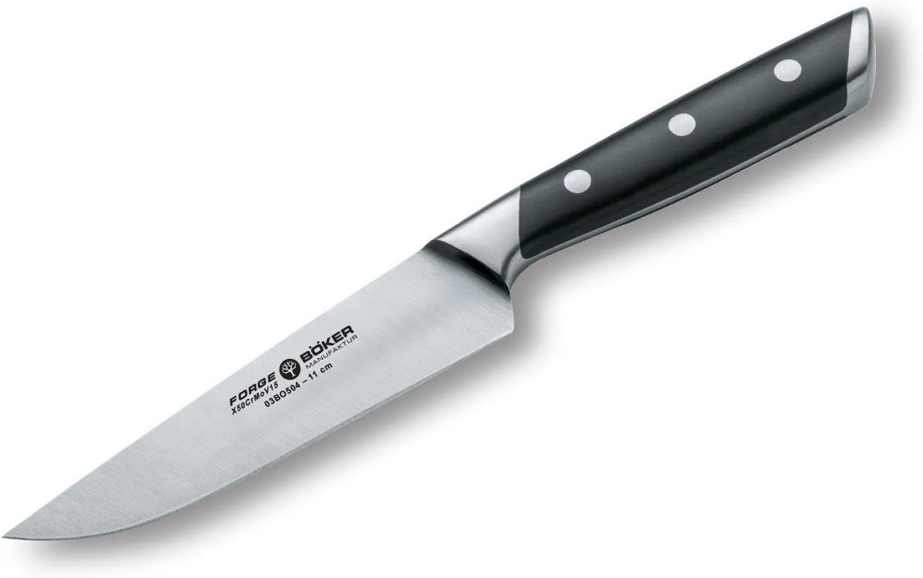 Boker Forge Utility Knife with 4 3/8 in. Blade, Black