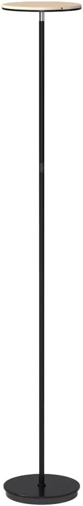 Brightech Sky Flux Dimmable LED Floor Lamp – Super Bright Floor Lamp for Living Room and Offices – Torchiere Standing Lamp with 3 Light Options, Tall Lamp for Bedroom Reading and More - Black