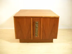 Brown Saltman Side Table
