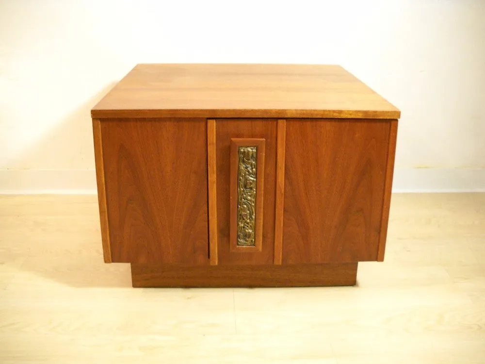 Brown Saltman Side Table