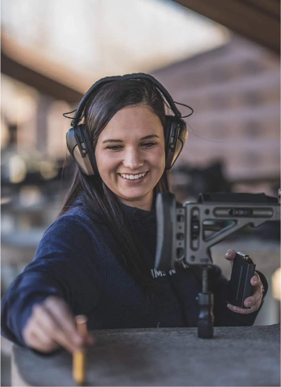 Caldwell E-MAX Pro Electronic Hearing Protection 23-24 NRR - Adjustable Lo Pro Earmuffs for Shooting, Hunting and Range