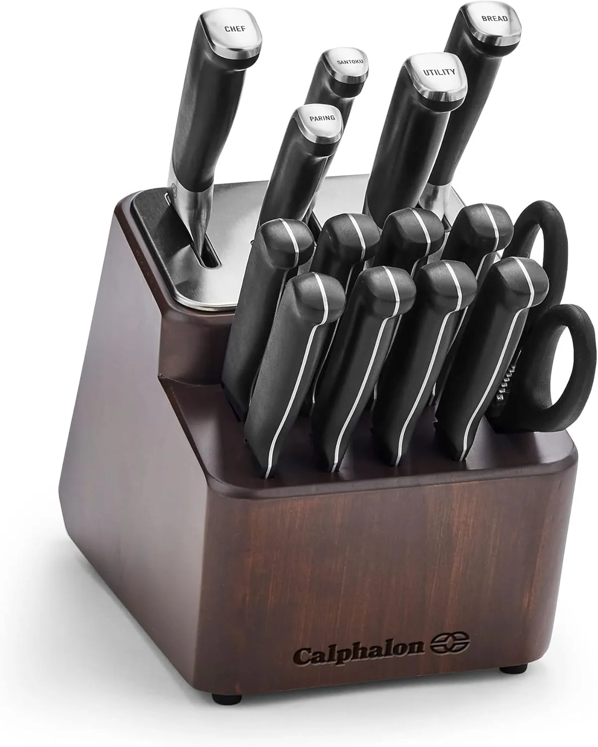 Calphalon® Premier™ SharpIN Knife Set with Sharpening Knife Block, 15 Piece, Carbon Steel