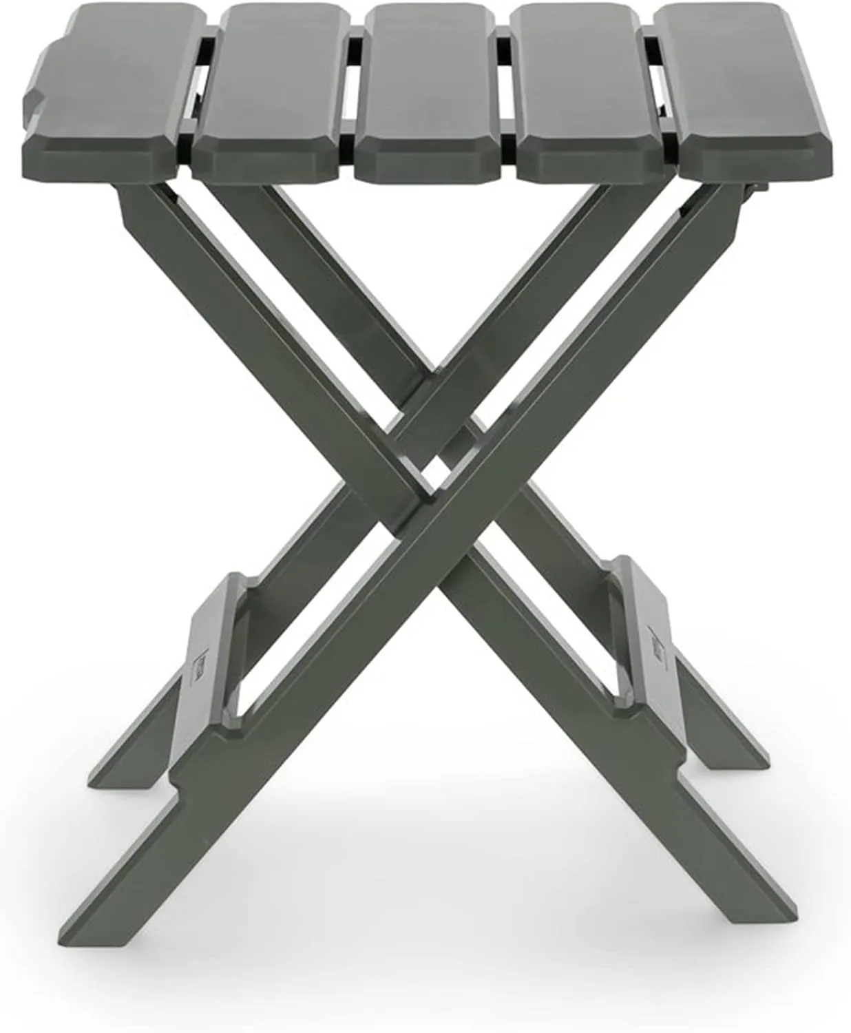 Camco 21042 Quick-Folding Adirondack Table, Plastic, Sage