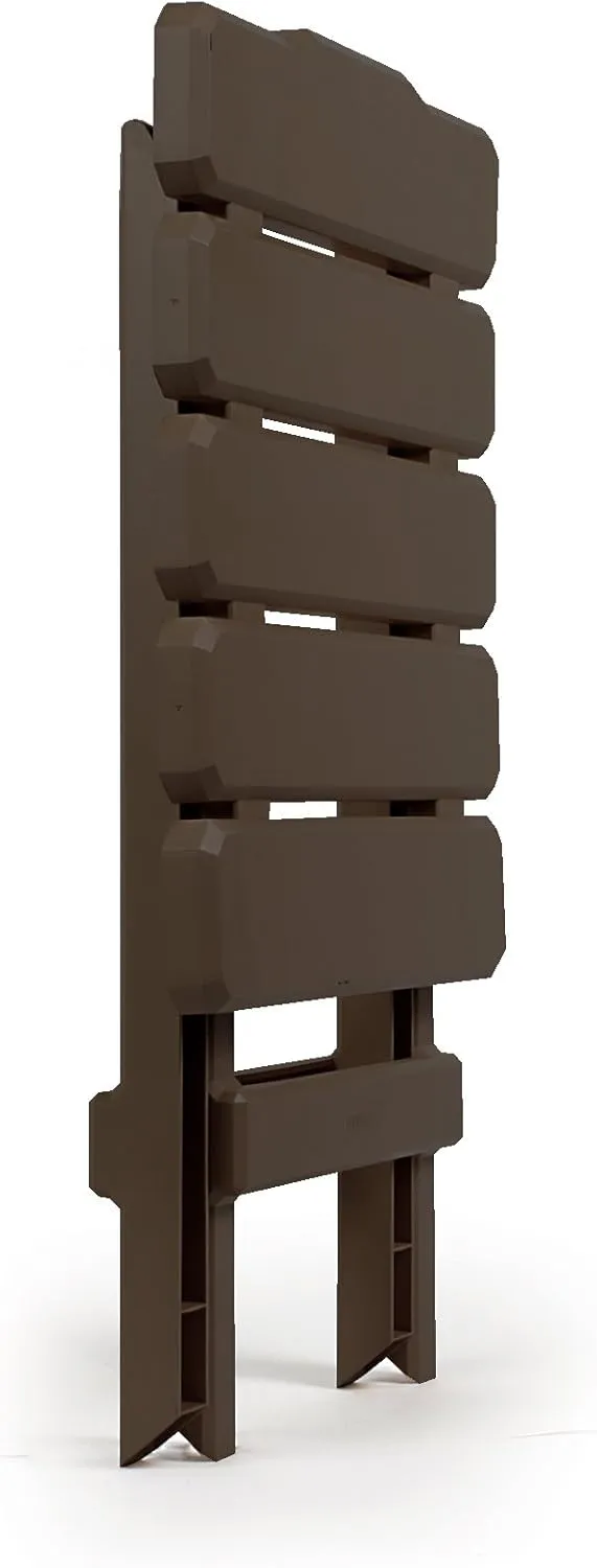 Camco Small Quick-Folding Adirondack Table, Plastic, Mocha