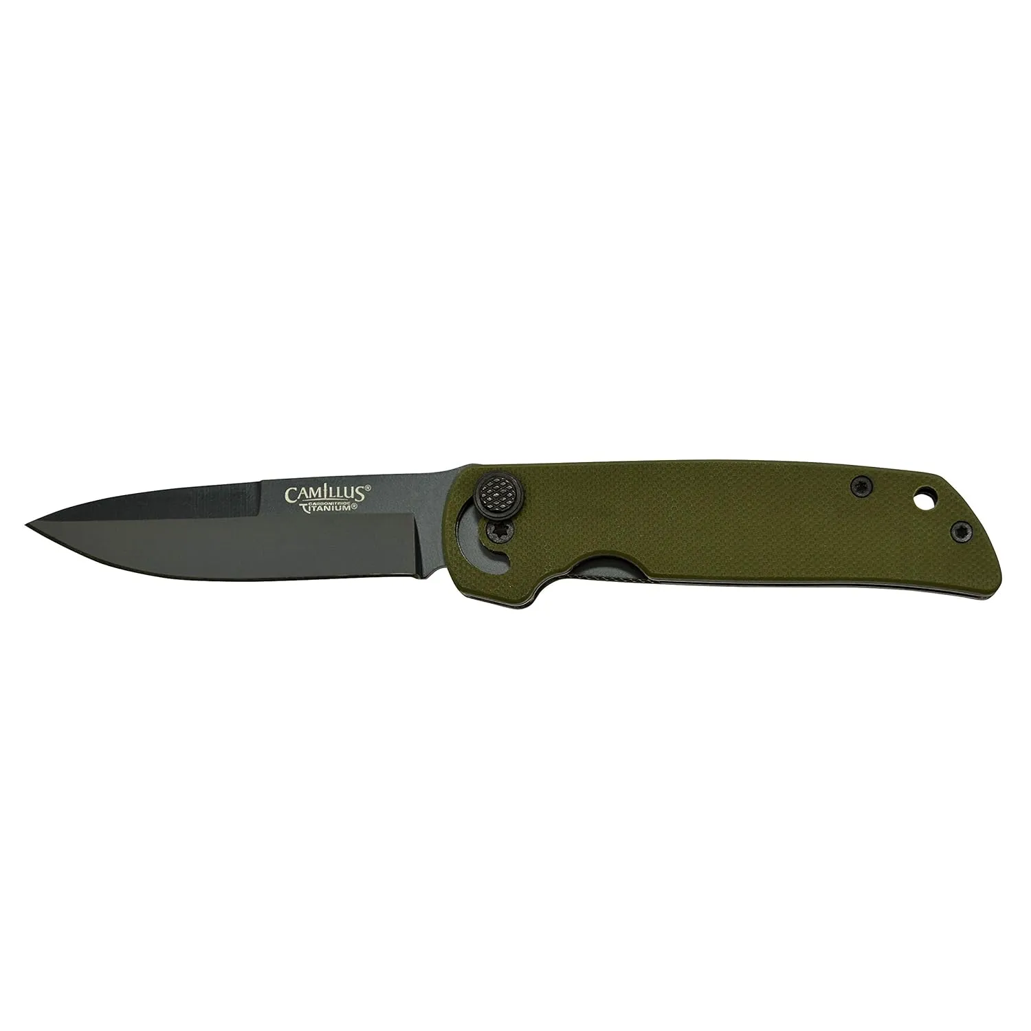 Camillus CUDA Mini, 6.75-inch Folding Knife; Drab Green, 19633
