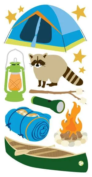 Camping Essentials Large Embellishment by Sandylion
