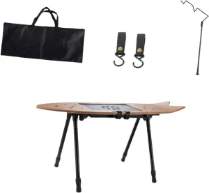 Camping Folding Table Camping Foldable Table Furniture with Storage Bag Desk Picnic Table for Backyard Beach BBQ Self Driving Foldable camping table Hiking camping table Wilderness camping ta
