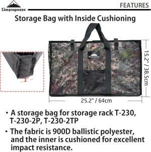 camping moon CAMPINGMOON 25.2"x15.2" Storage Bag with Inside Cushioning Material for Outdoor Folding Rack Table Carrying Bag B-230-M