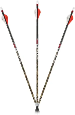 Carbon Express Maxima RED Contour SD in Mossy Oak, 6-Pack of Fletched Arrows, Available in 350 & 400 Spine