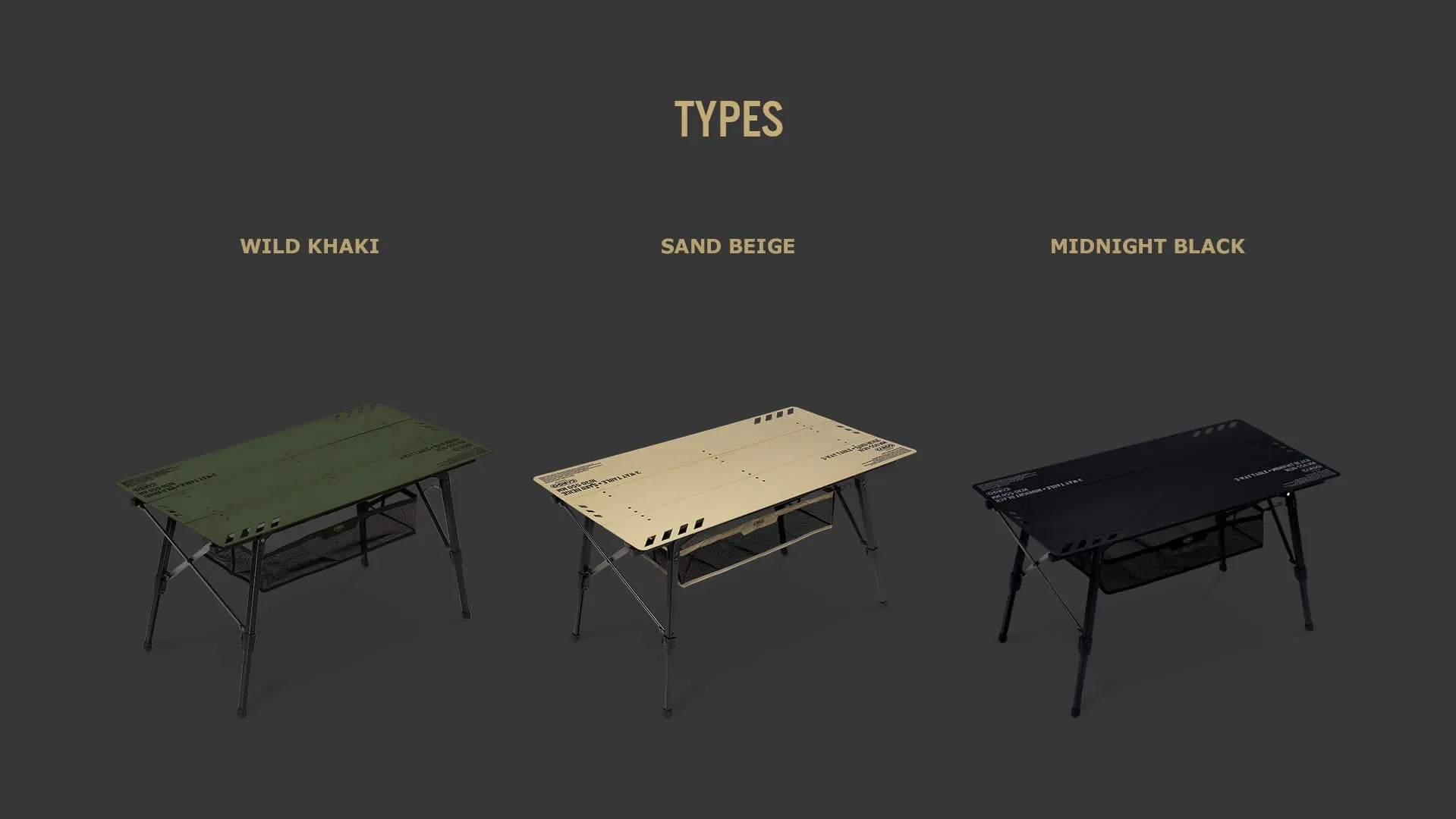 Cargo Container 3-Way Table - Black