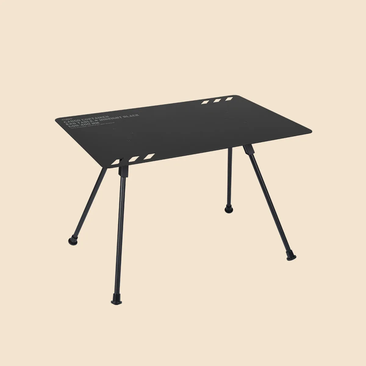 Cargo Container End Table - Black