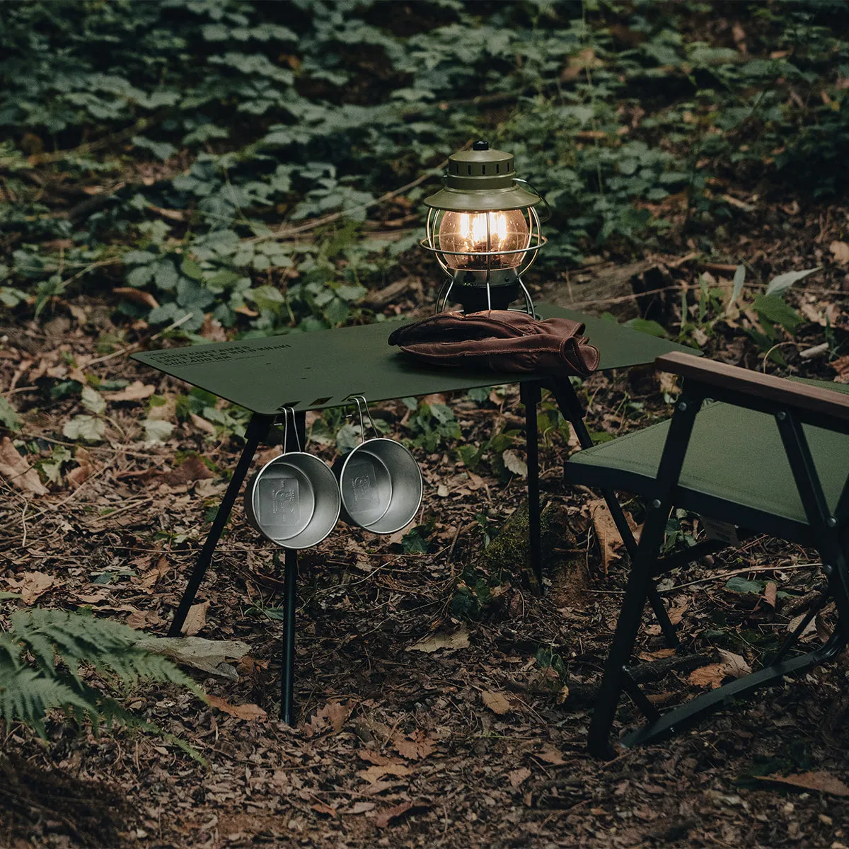 Cargo Container End Table - Khaki