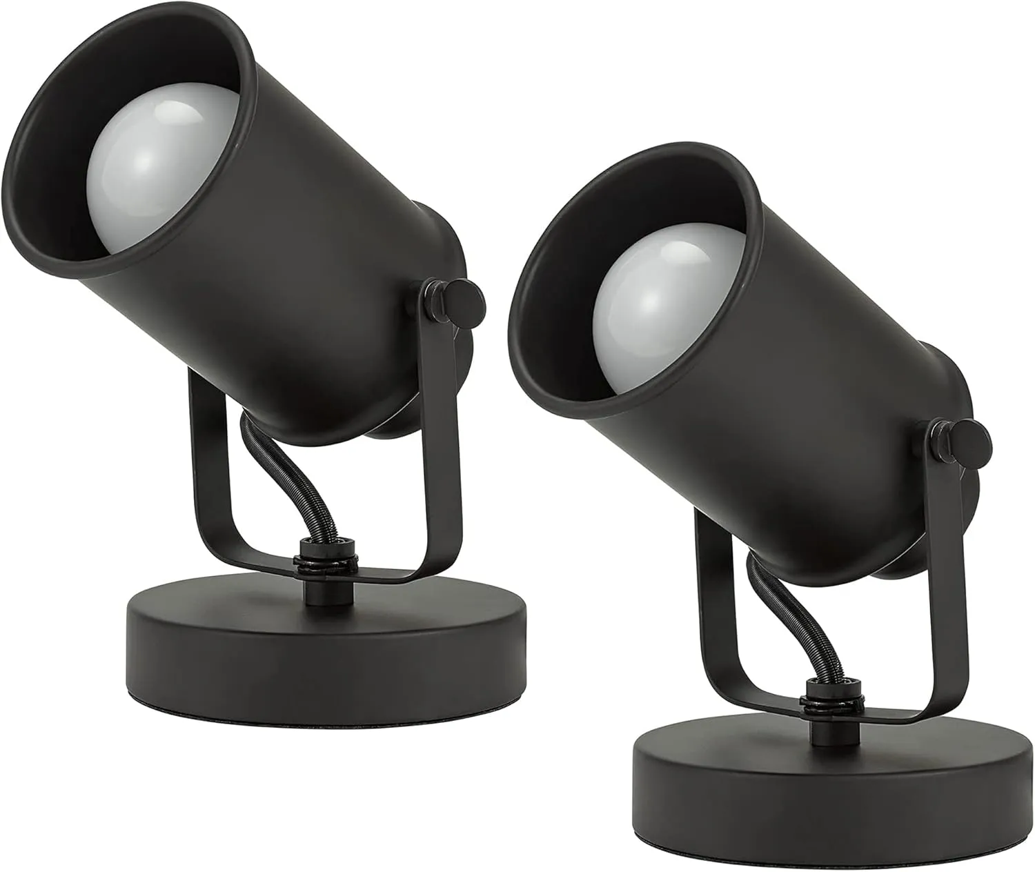 Catalina Lighting Modern Multipurpose Spotlight Desk or Wall Mount Accent Lamp, 6", Dark Bronze, Set of 2