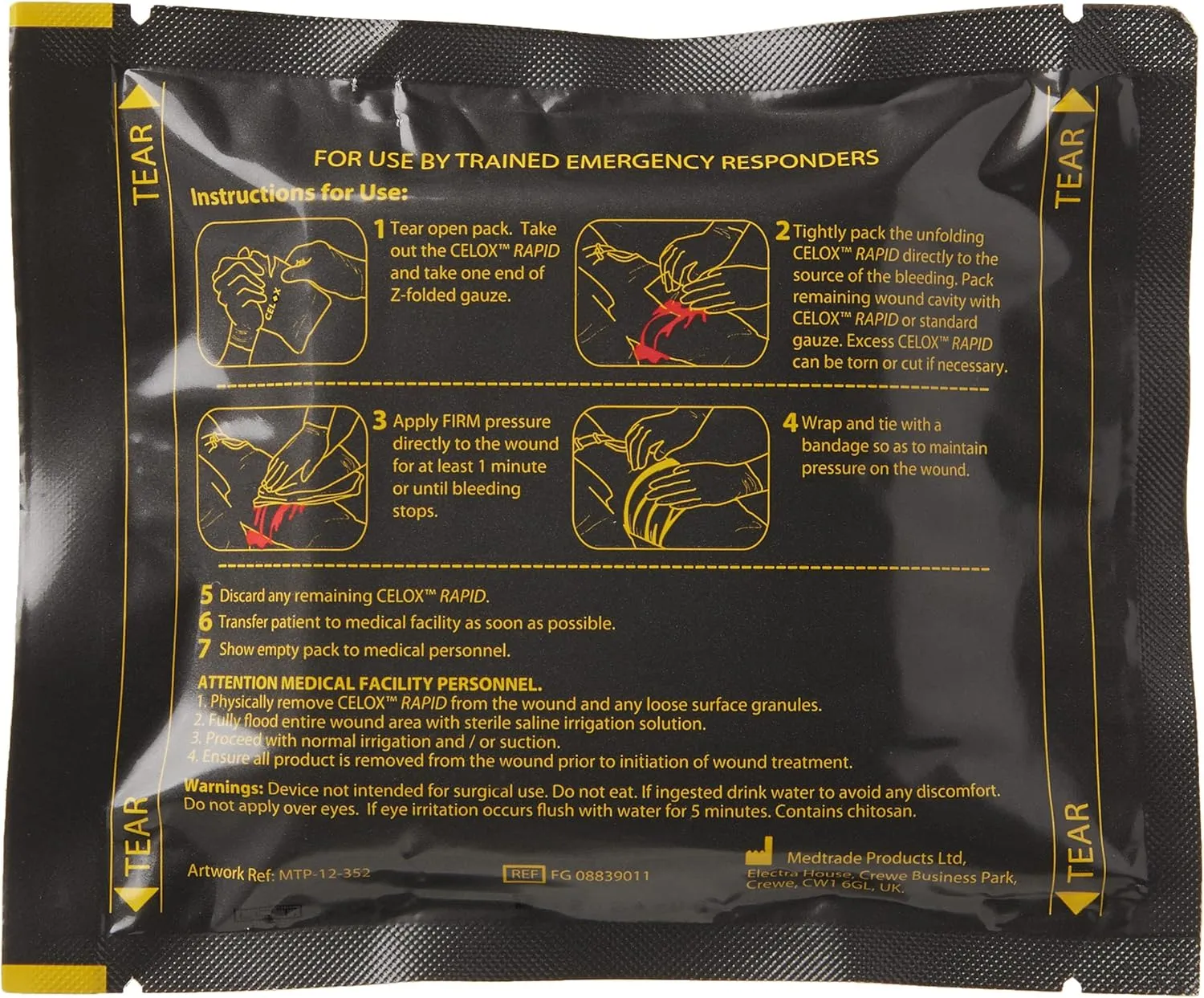 Celox RAPID Z-Folded Gauze
