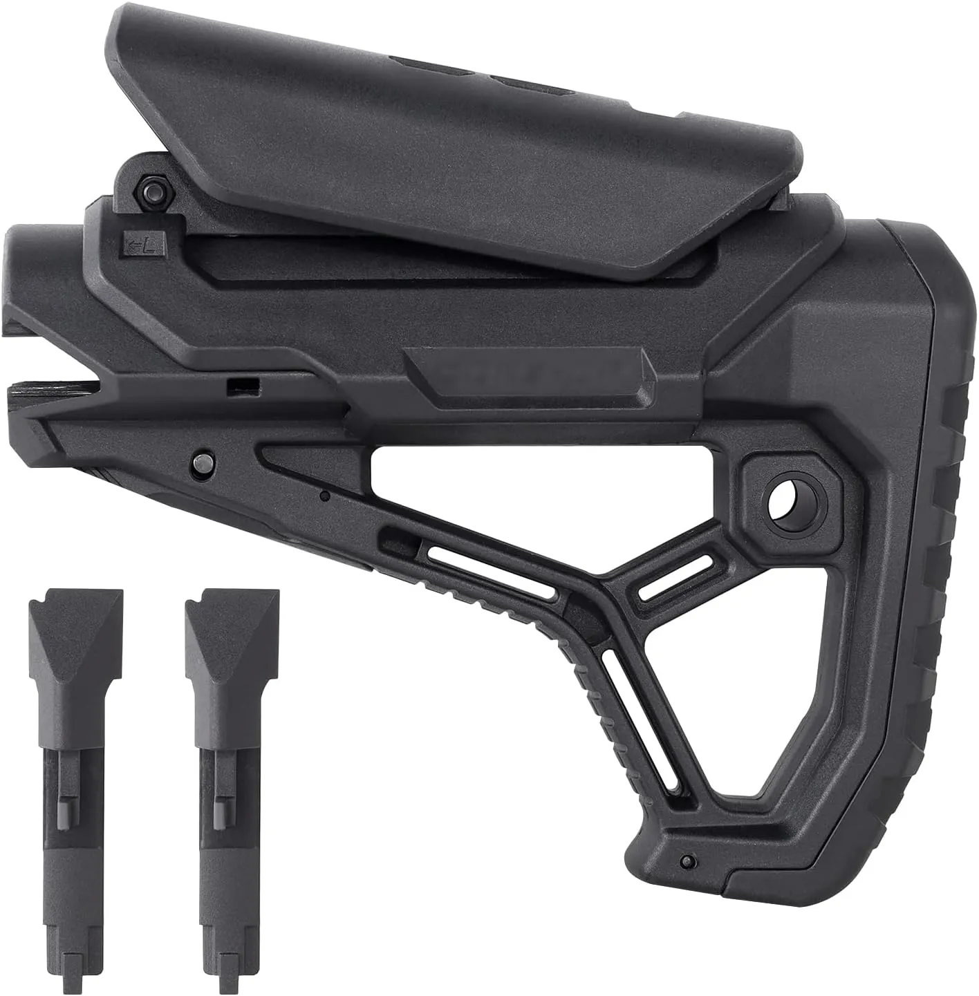 Cheek Raises Fixed Stock- Black