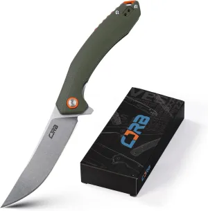 CJRB CUTLERY Folding Knife Gobi (J1906) AR-RPM9 Powder Steel G10 Handle EDC Knife Pocket Knife Green Handle