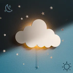 Cloud Light - Floating Cloud Wall Lamps for Nursery & Kids' Bedrooms | Battery-operated Hanging Night Lights