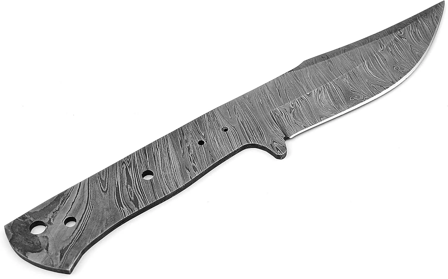 ColdLand 9" Damascus Steel Knife Making Kits - Knife Making Supplies Include Blank Knife Steel Damascus Blade, Brass Pin, Knife with Sheath, Wood Handle Scales - Build your Own Knife Kit NB119