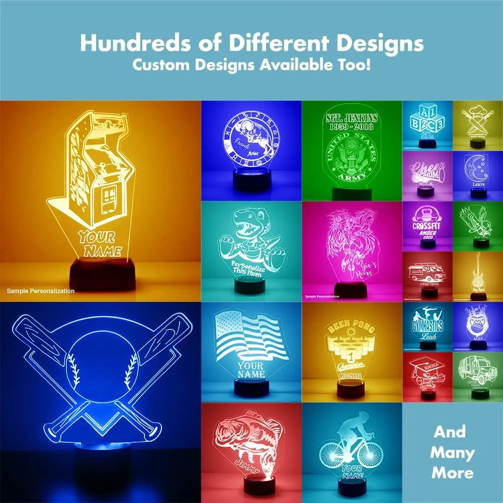 College Mascot LED Lamp/Night Light for Sports Fans - Personalize for Free (OSU)