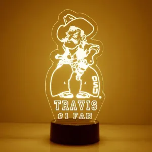 College Mascot LED Lamp/Night Light for Sports Fans - Personalize for Free (OSU)