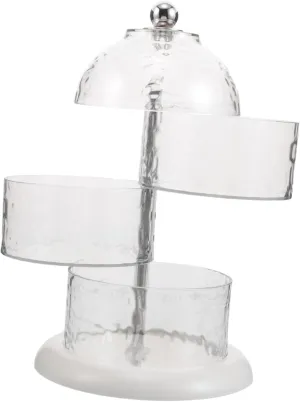 Compact Vanity Accessories for Makeup Sturdy Plastic Design Space Saving for Desk and Dressing Table Organization