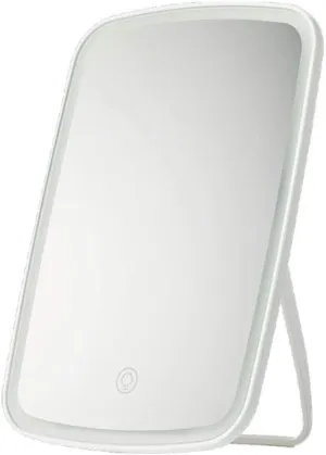 Compact Vanity Mirror Desktop with Light Makeup Mirror Dressing Table Fill Light Portable Folding Light Bedroom LED Makeup Mirror Salon Hairdressing Mirror