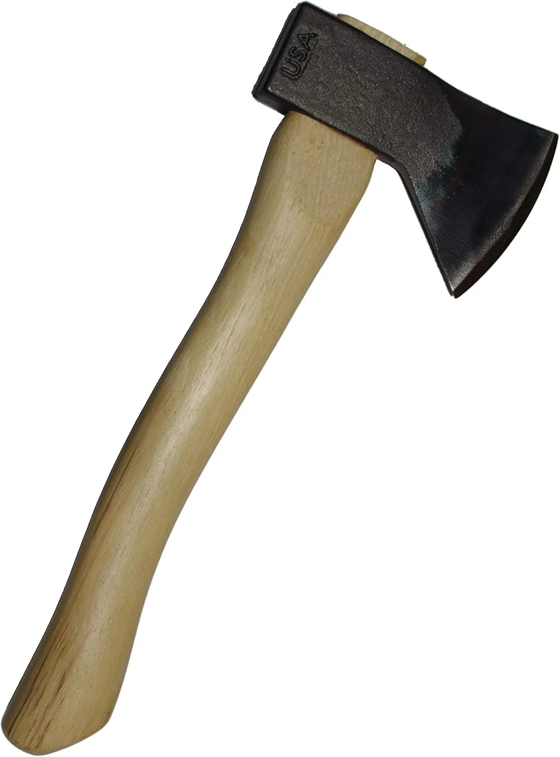 COUNCIL TOOL Hudson Bay Camp Axe - 1.25 lbs One-Handed Axe with 14" Curved Hickory Handle & Drop Forged Steel Head - SU125HB14C