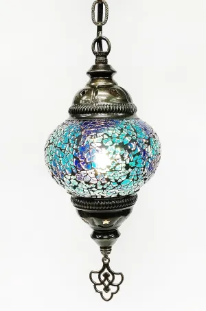 Crackly glass hanging lamp B2