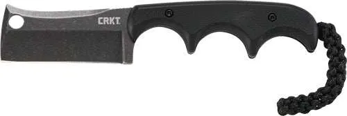 Crkt Minimalist Cleaver Neck - Knife 2.13" Blackout W/sheath