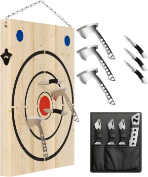 Crown Display Axe Throwing Target Board for Axe Throwing Game I Wooden Shooting Targets for Throwing Knives Throwing Axes and Hatchets I Made in The USA
