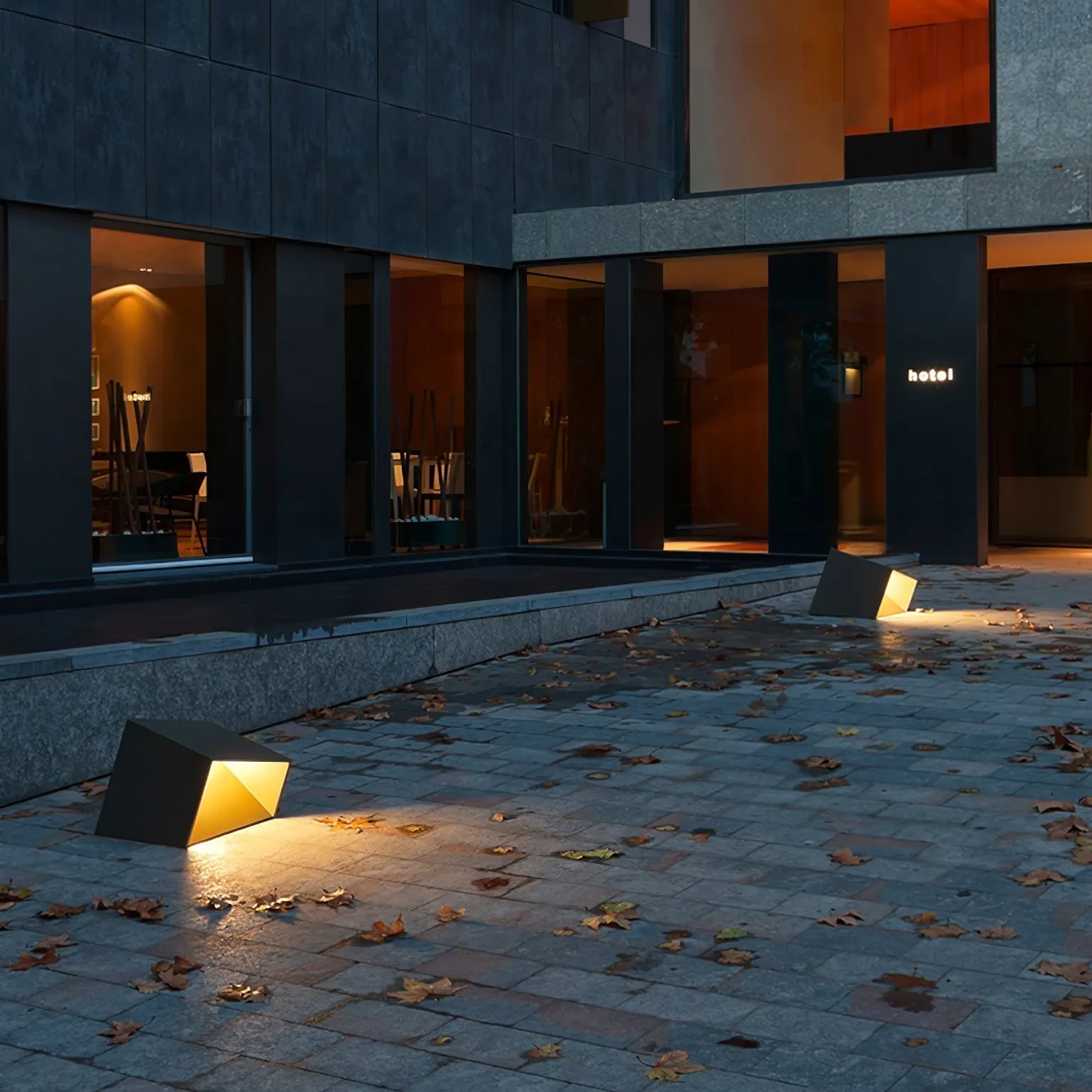 Cube Garden Solar Light – Modern Outdoor LED Lantern with Remote Control