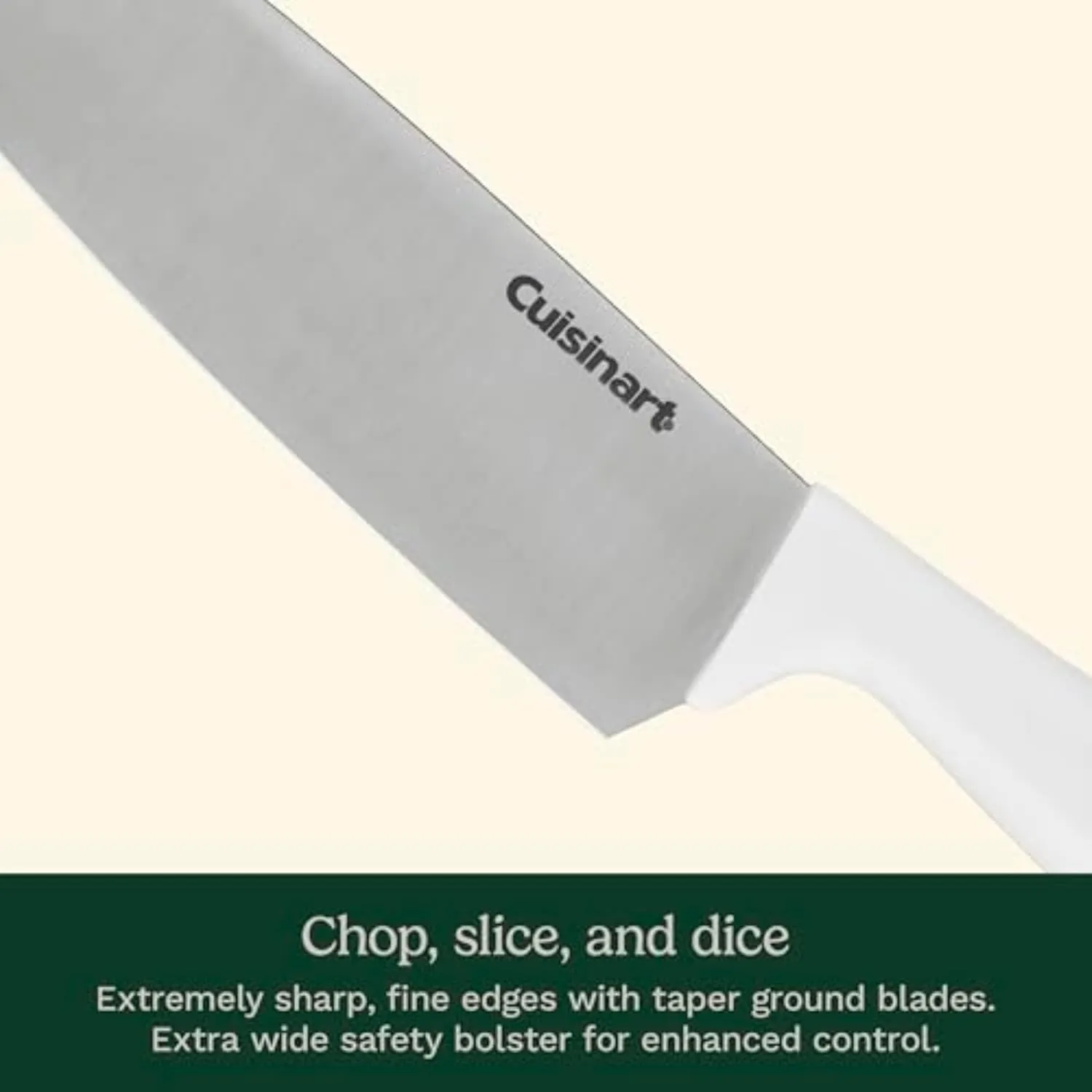 Cuisinart Block Knife Set, 12pc Cutlery Knife Set with Steel Blades for Precise Cutting, Lightweight, Stainless Steel, Durable & Dishwasher Safe, C77SSW-12P