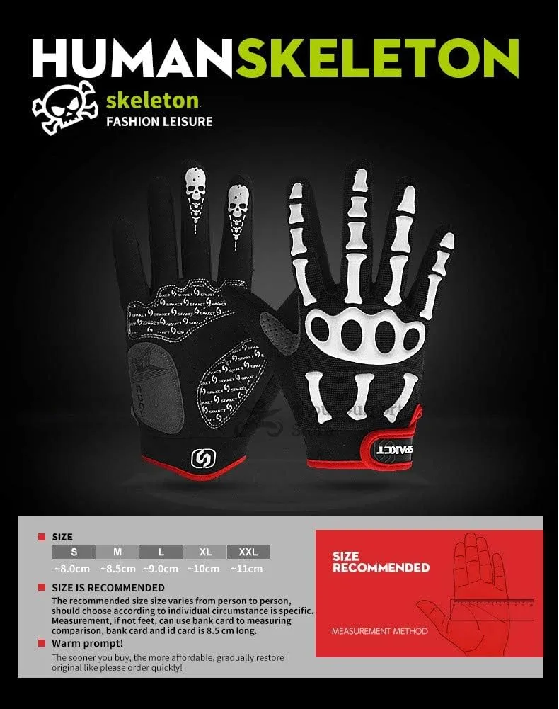 Cycling Gloves Mountain Bike Bicycle Gloves - Breathable Gel Pad Shock-Absorbing Anti-Slip MTB DH Road Racing Full Finger Gloves for Men Women Youth