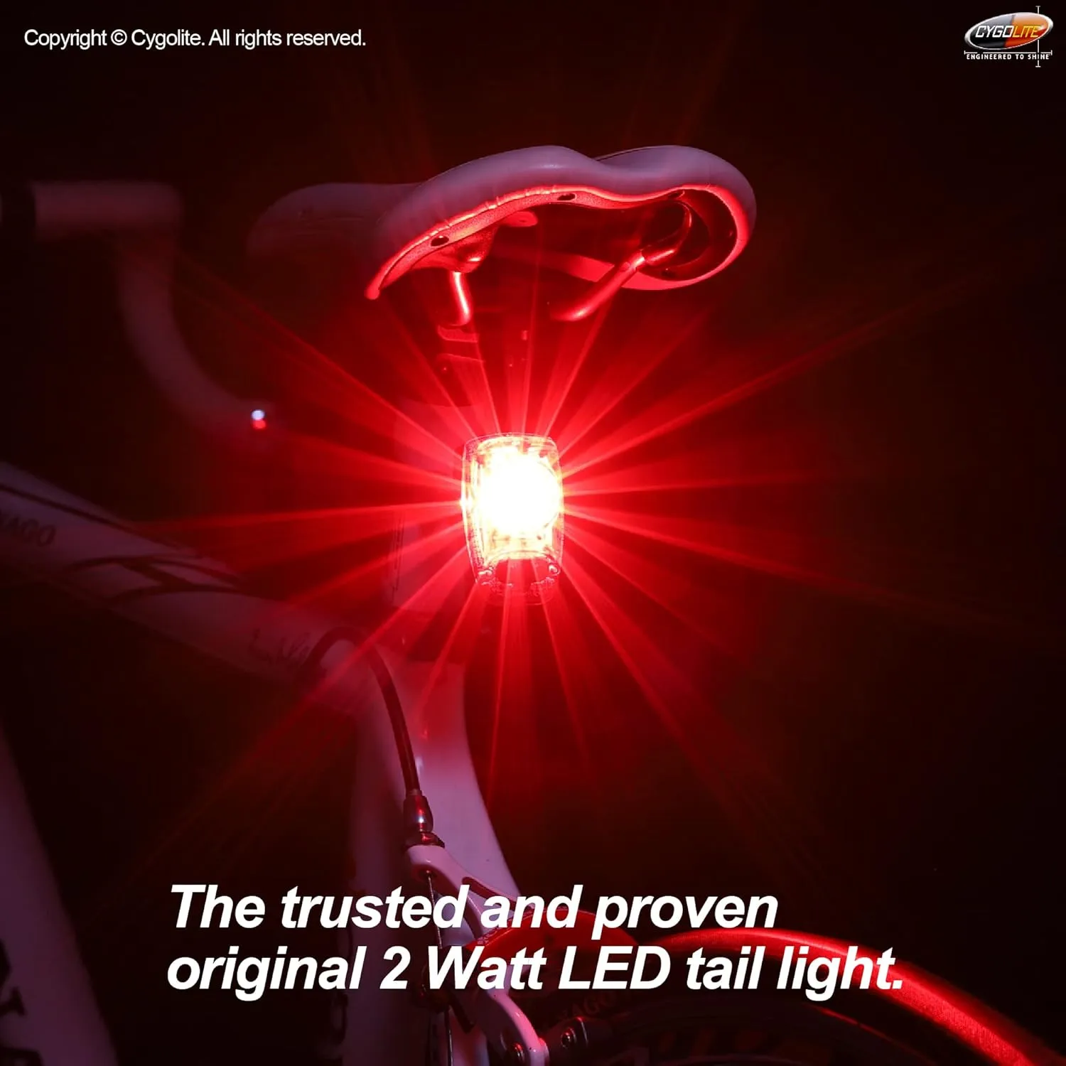 CYGOLITE Hotshot– 100 & 50 Lumen & 2W Bicycle Taillight Models– 6 Night & Daytime Modes– User Tunable Flash Speed– Compact– IP64 WaterResistant– Secure Hard Mount– USB Recharging– Great for Busy Roads