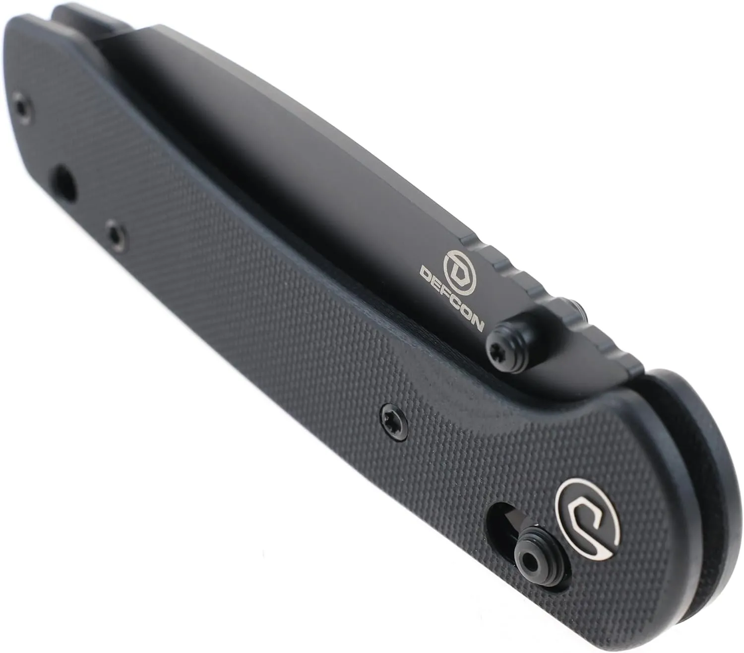 DEFCON Ultra Lite Series Folding Pocket Knife, 3.15" 14C28N Blade, 4" Handle, 2 oz overall weight, Axis Locking Mechanism, G10 Scale Handle, Pocket Clip, EDC (Black Sheep Foot)