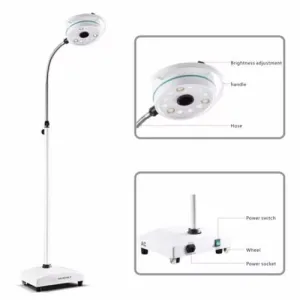 Dental 36W 12 LED Mobile Surgical Medical Exam Light AC Shadowless Lamp KD-2012D-3 Floor Stand Type by Purple-Violet