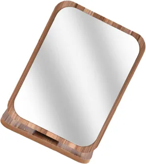 Desktop Rotatable Folding Mirror Minimalist Tabletop Makeup Mirror for Bedroom Durable Lightweight Design for Dressing Table Bathroom and Desk Use