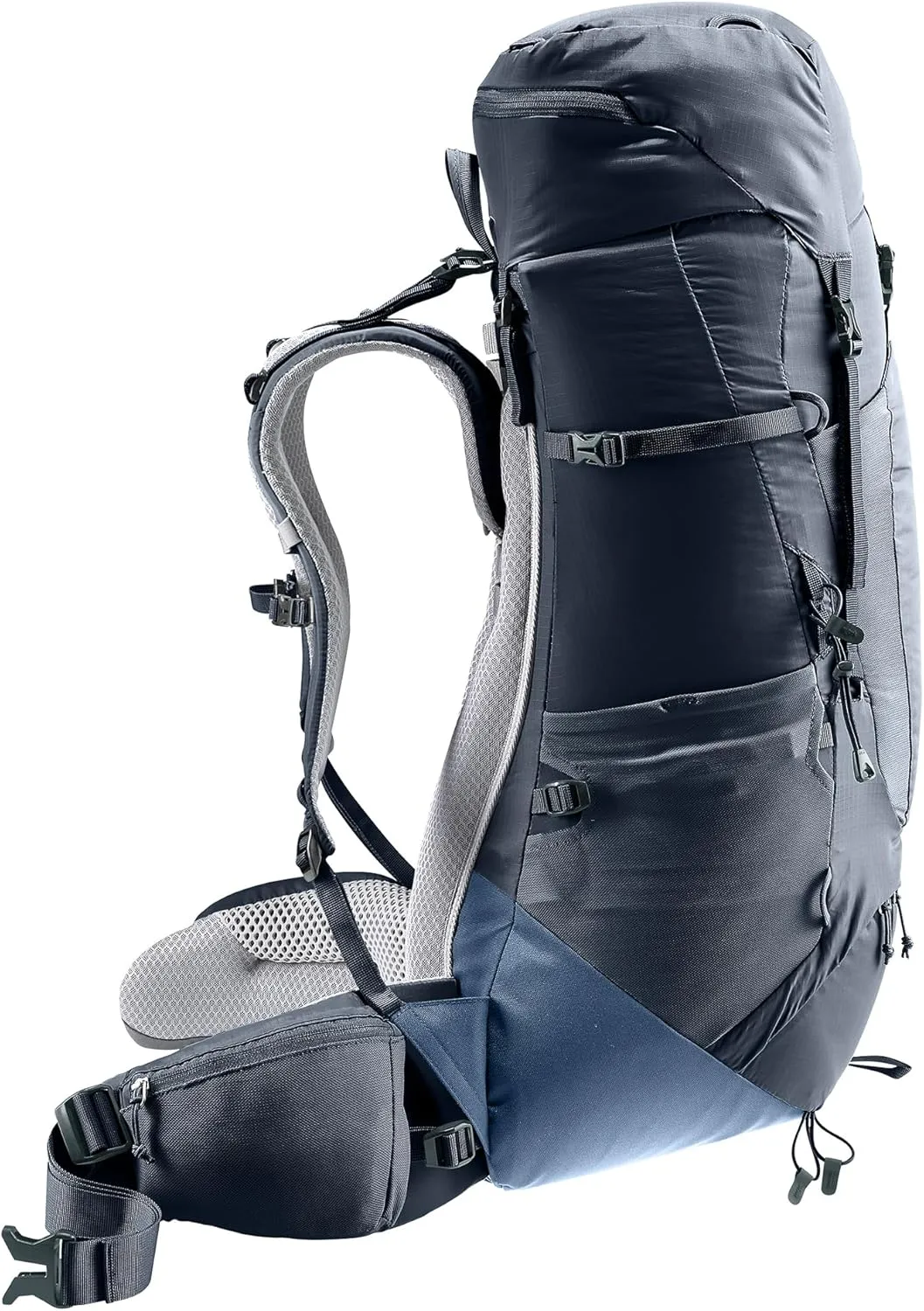 Deuter Unisex Aircontact Lite 40   10 L, Lightweight Backpacking & Hiking Backpack for Men & Women, 40   10 Liters - Black-Marine