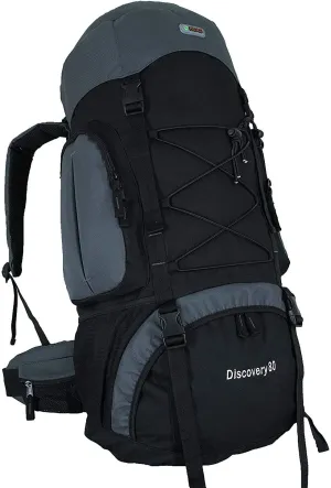 Discovery 80 Internal Frame Camping Hiking Backpack (Grey)