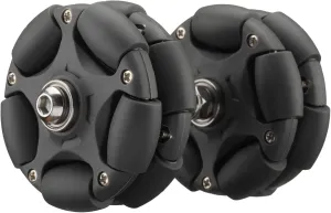 DJCRAWLER 58mm Omni Rack Easy Wheels (S2 level) for Brompton Folding Bike & Electric Bicycle, 20KG Load Omni-direction Roller Replacement Accessories with Bearing [M6*45MM/60MM Screws] (gray)