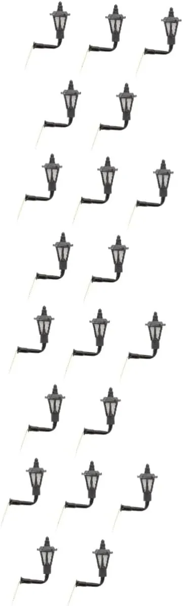 DOITOOL 4sets DIY Miniature Wall Lamp Models Decorative Led Garden Wall Light Set Model Accessory for Home Decor 5pcs*4