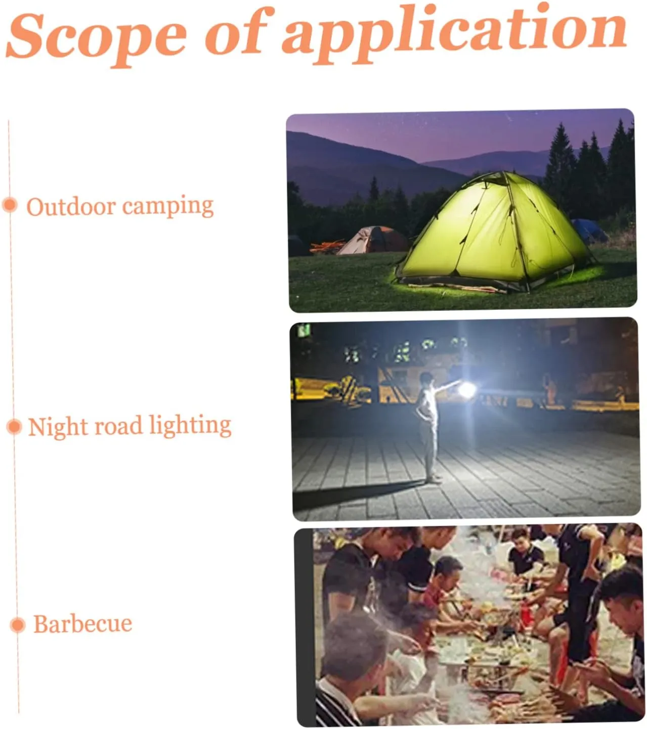 DOITOOL Solar Camping Lights Portable Camping Light Handheld Outdoor Lighting Lamp