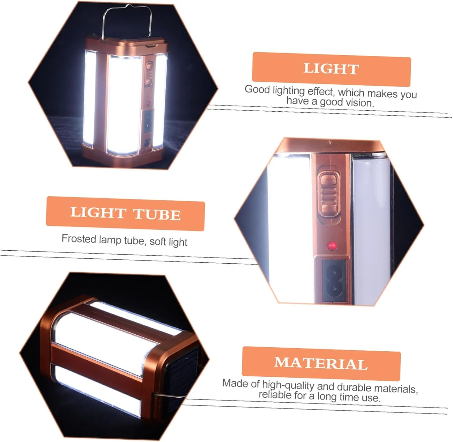 DOITOOL Solar Camping Lights Portable Camping Light Handheld Outdoor Lighting Lamp
