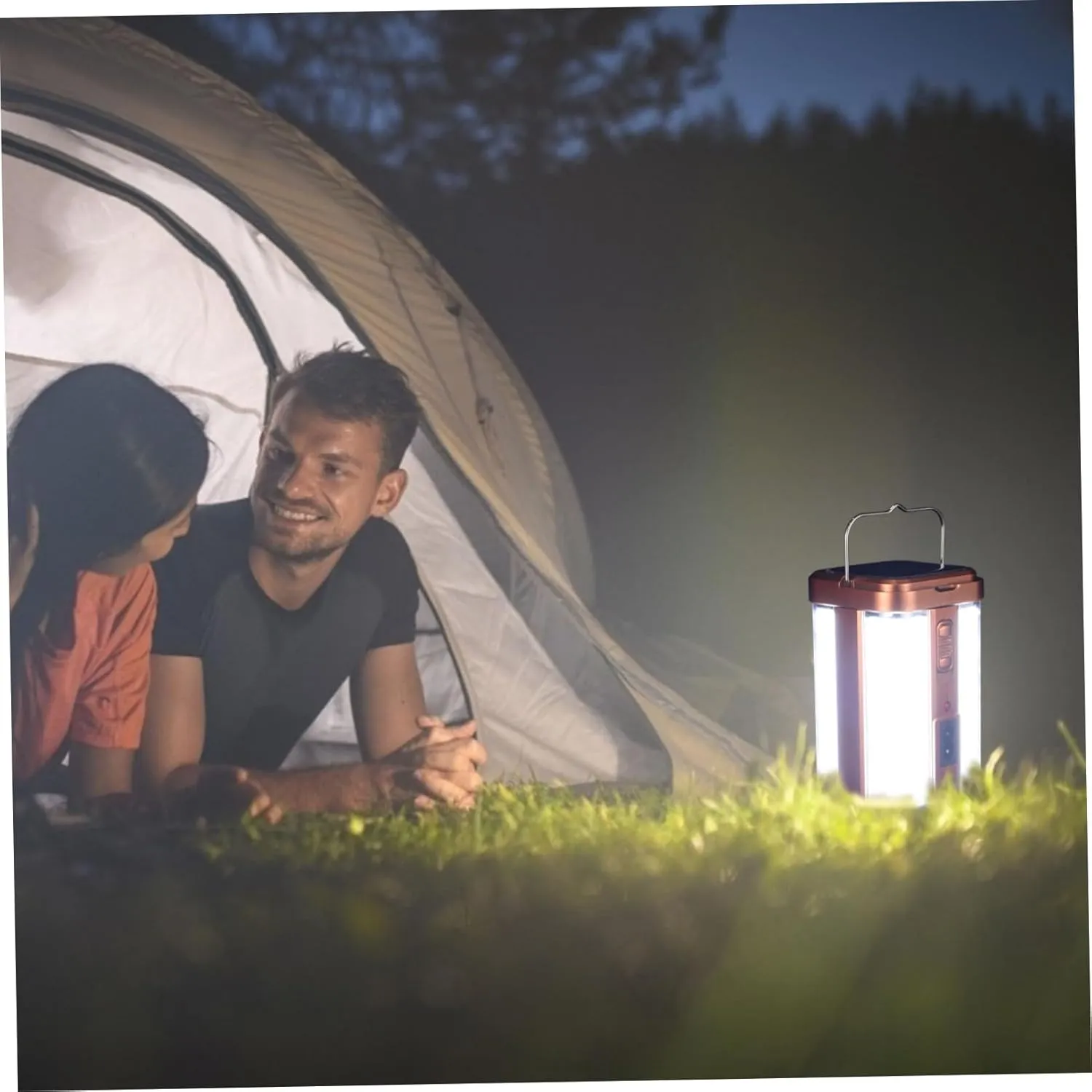 DOITOOL Solar Camping Lights Portable Camping Light Handheld Outdoor Lighting Lamp
