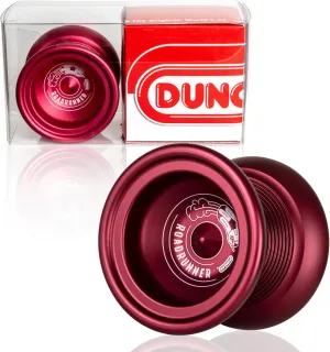 Duncan Toys Roadrunner Yo-Yo, Unresponsive Expert Level Yo-Yo, Concave Bearing and Aluminum Body, Dark Red